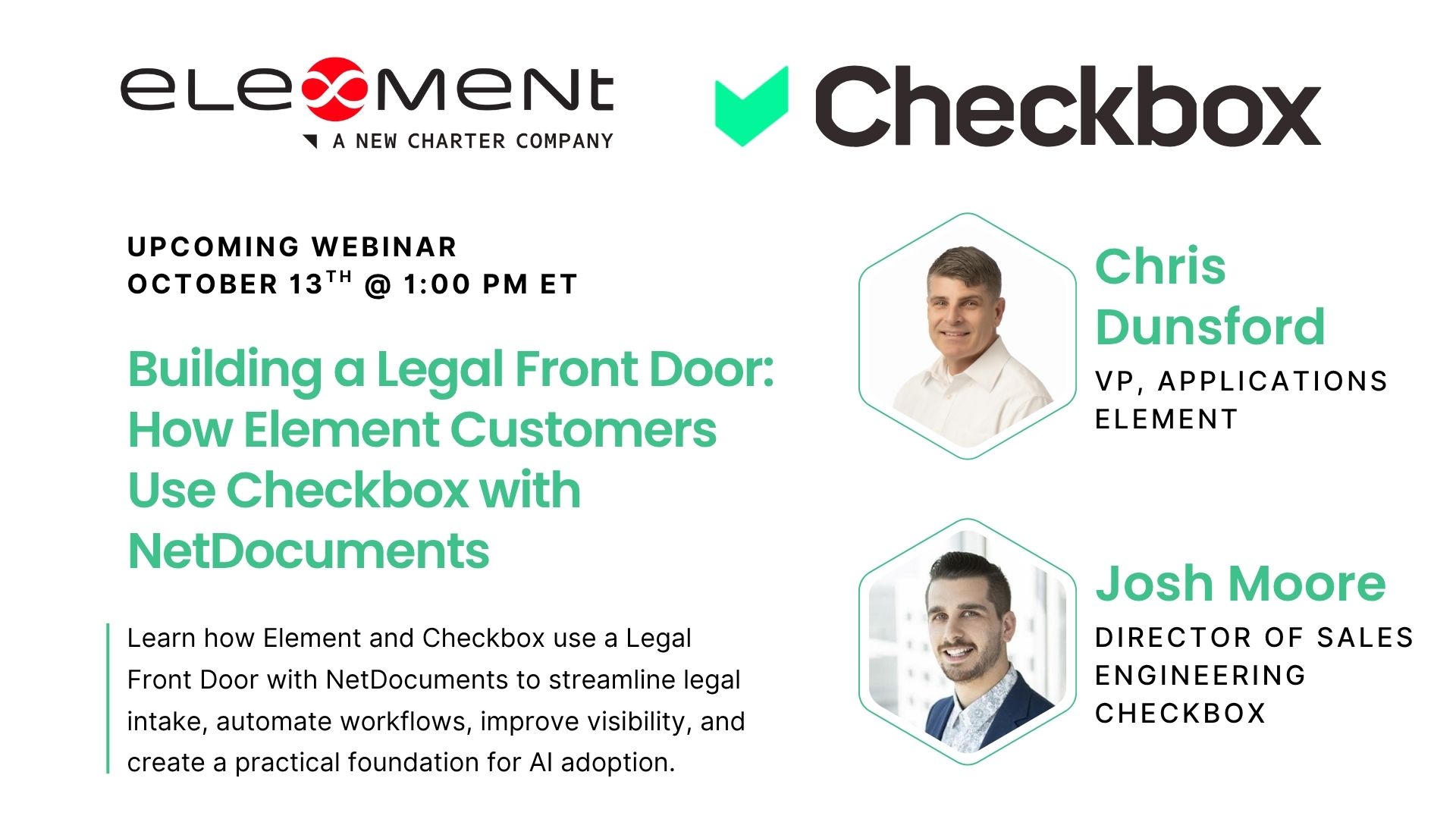 Building a Legal Front Door: How Element Customers Use Checkbox with NetDocuments
