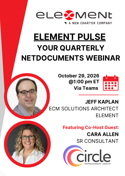 Element Pulse | What's New in NetDocuments?